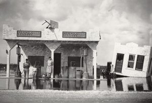 Station-service, Hialeah, Floride pendant l